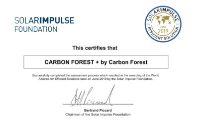 CARBON FOREST : OBTENTION DU CERTIFICAT SOLAR IMPULSE